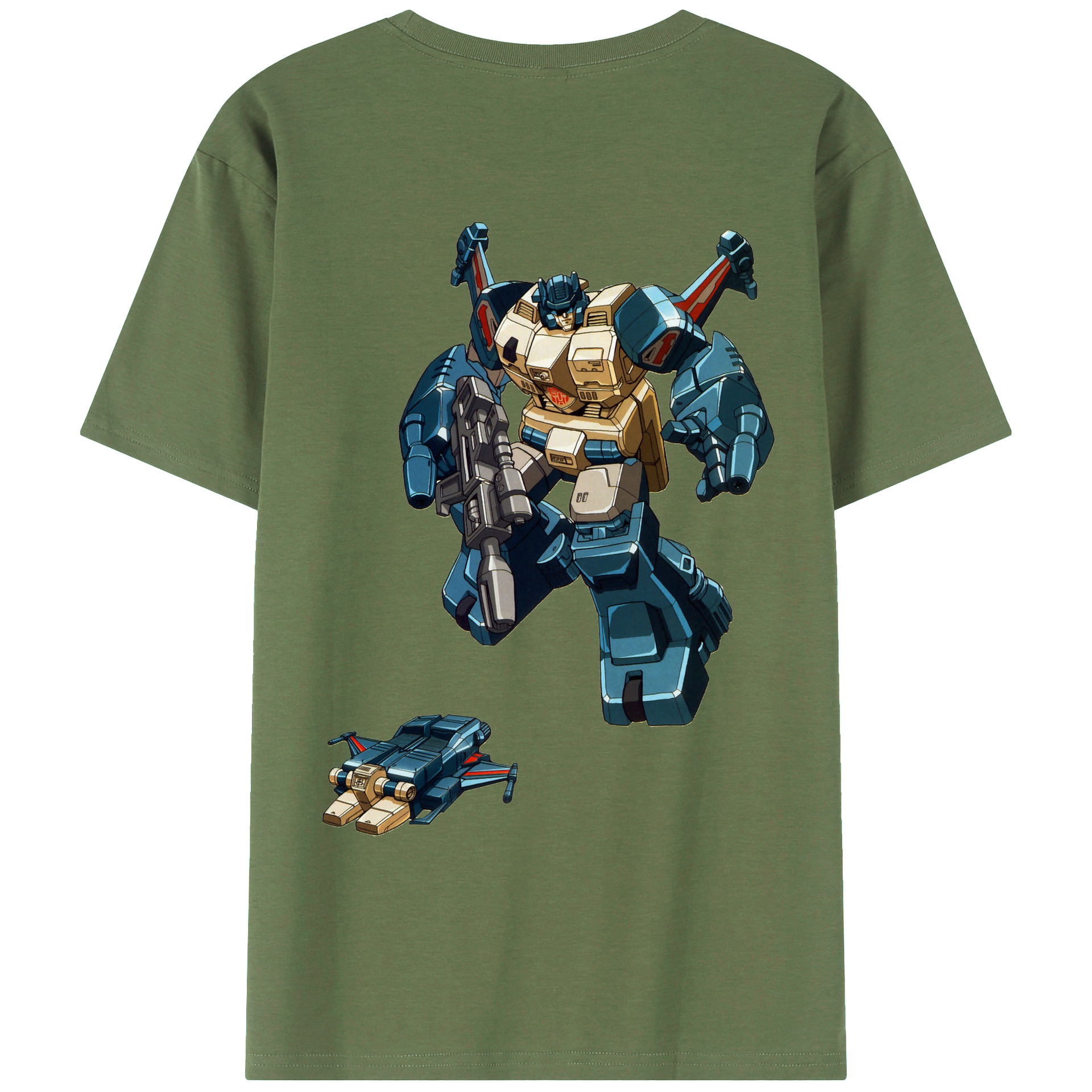 （画像用）  綿100％ メンズ半袖Tシャツ（バックプリント） 通気性